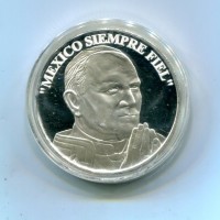 Giovanni Paolo II (1978-2005): medaglia "Mexico Siempre Fiel", diametro 40 mm