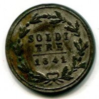 Svizzera, Ticino: 3 soldi 1841
