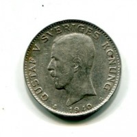 Svezia, Gustaf V (1907-1950): 1 krona 1940 (KM#786.2)
