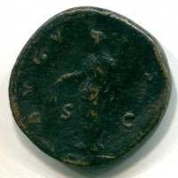 Faustina I (138-147 d.C.): sesterzio "AVGVSTA" (RIC,III#1118), gr. 21,64