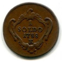 Gorizia, Giuseppe II (1780-1790): 1 soldo 1788-K (Gigante#152)
