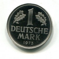 Germania, Rep. Federale (dal 1949): 1 marco 1973-F (KM#110)