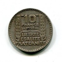 Francia, Terza Repubblica (1871-1940): 10 franchi 1933 (Gadoury#801)