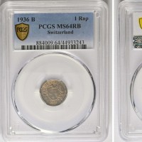 Svizzera, Confederazione: 1 rappen 1936, in slab PCGS MS64RB