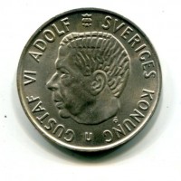Svezia, Gustaf VI (1950-1973): 5 kronor 1971 (KM#829)
