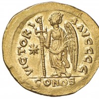 Costantino I (306-337 d.C.): follis "SOLI INVICTO COMITI" zecca di Ticinum 4,31g (RIC VII#3)