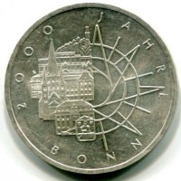Germania, Rep. Federale (dal 1949): 10 marchi 2000-G "2000 Anni Città di  Bonn" (KM#172)
