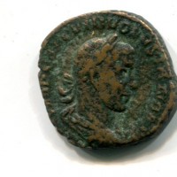 Volusiano (251-253 d.C.): sesterzio "PM TR IIII COS II PP" (RIC#244), gr.16,31