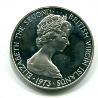 Isole Vergini: 1 dollaro 1973 "Fregate" (KM#6A)