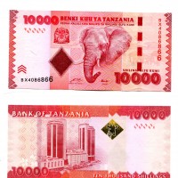 Tanzania: 10000 shilings (Pick#44)