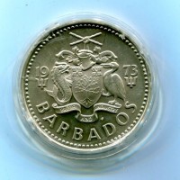 Barbados: 5 dollari 1973 "Fontana" (KM#16A)