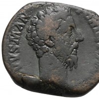 Marco Aurelio (161-180 d.C.): sesterzio "CONSECRATIO"  (RIC,III#657; Cohen#85), 21.11