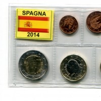 Spagna 2014: serie euro, confezionata da privati