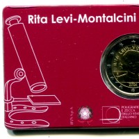 Italia 2024: 2 euro commemorativo "Rita Levi Montalcini", nella card ufficiale
