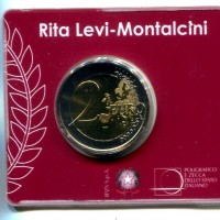 Italia 2024: 2 euro commemorativo "Rita Levi Montalcini", nella card ufficiale

