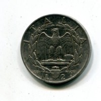 Vittorio Emanuele III (1900-1943): 2 lire 1936-XIV "Impero" (Gigante#118). macchie
