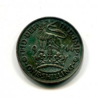 Gran Bretagna, Giorgio VI (1936-1952): 1 scellino 1944 (Spink#4082)
