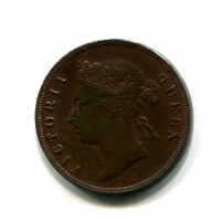 Straits Settlements, Vittoria (1837-1901): 1 cent. 1876 (KM#9)