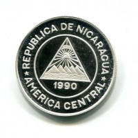 Nicaragua: 10000 cordobas 1990 "Mondiali di calcio Italia '90" (KM#66)