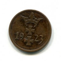 Danzica, Città Libera (1919-1939): 1 pfenning 1923 (KM#140)