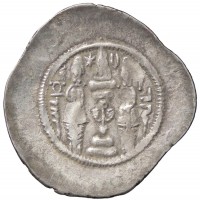 Regno Sassanide, Hormidz IV (579-590 d.C.): dracma anno (Gobl#type I/1; Tav XII), grammi 4,00