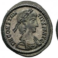 Costanzo II (337-361 d.C.): maiorina "FEL.TEMP.REPARATIO" zecca di Roma 4,99g (RIC#112), conservazione eccezionale e modulo largo con ancora parziale argentatura