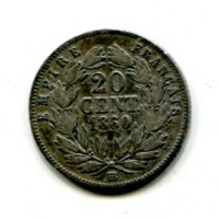 Francia, Napoleone III (1852-1870): 20 cent. 1860-BB (Gadoury#305)