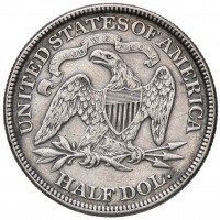 USA: 1/2 dollaro 1869 "Seated Liberty" (KM#68)