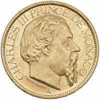 Principato di Monaco, Carlo III (1856-1889): 100 franchi 1895 (KM#99)