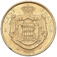 Principato di Monaco, Carlo III (1856-1889): 100 franchi 1895 (KM#99)