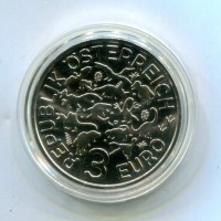 Austria 2022: 3 euro "Ornithomimus"
