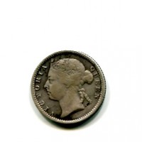 Straits Settlements, Vittoria (1837-1901): 10 cent. 1901 (KM#11)