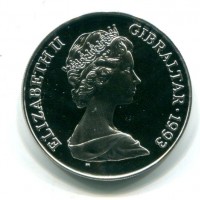 Gibilterra, Elisabetta II (1952-2022): 1 corona 1993 "Re Giorgio V" (KM#140a)