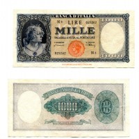 Repubblica: 1.000 lire 20/03/1947 "Italia-testina" (Gigante,BI#53A)