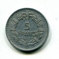 Francia, Governo Provvisorio (1944-1947): 5 franchi 1946 "C" 
