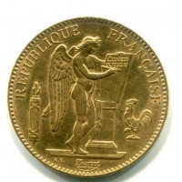 Francia, Terza Repubblica (1871-1940): 100 franchi 1882 (Gadoury#1137)
