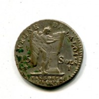Francia, Costituente (1791-1792): 15 soldi 1791-I (Gadoury#36)
