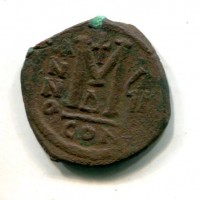 Giustino II (565-578 d.C.): follis, zecca di Costantinopoli (Sear #360), grammi 13.44