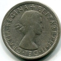 Australia, Elisabetta II (1952-2022): 1 fiorino 1958 (KM#60)
