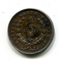 British North Borneo: 1/2 cent. 1885-H (KM#1)
