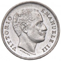 Vittorio Emanuele III (1900-1943): 1 lira 1906 "Aquila Sabauda" (Gigante#130)
