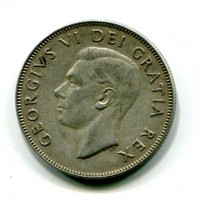 Canada, Giorgio VI (1936-1952): 50 cent. 1950 (KM#45)