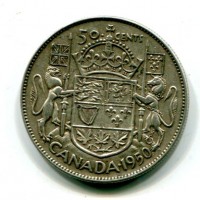 Canada, Giorgio VI (1936-1952): 50 cent. 1950 (KM#45)