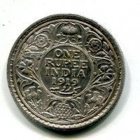 India Britannica, Giorgio V (1910-1936): 1 rupia 1919 (KM#524)