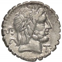 Antonia, Q. Antonius Balbus (83-82 a.C.): denario (Crawford#364/1; Babelon#1), gr. 3,73. Ottima qualità, fondi lucenti