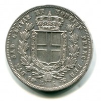 Carlo Alberto (1831-1849): 5 lire 1832-To (Gigante#56)
