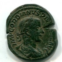 Gordiano III (238-244 d.C.): sesterzio "LAETITIA AVG N" 19,88g (RIC IV #300a) fratture