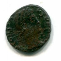 Costante (337-350 d.C.): follis "GLORIA EXERCITVS" zecca di Cizico 1,51g (RIC VIII #8)