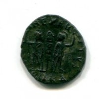 Costante (337-350 d.C.): follis "GLORIA EXERCITVS" zecca di Cizico 1,51g (RIC VIII #8)