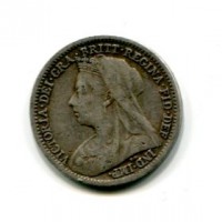 Gran Bretagna, Vittoria (1837-1901): 3 pence 1900 (Spink#3942)